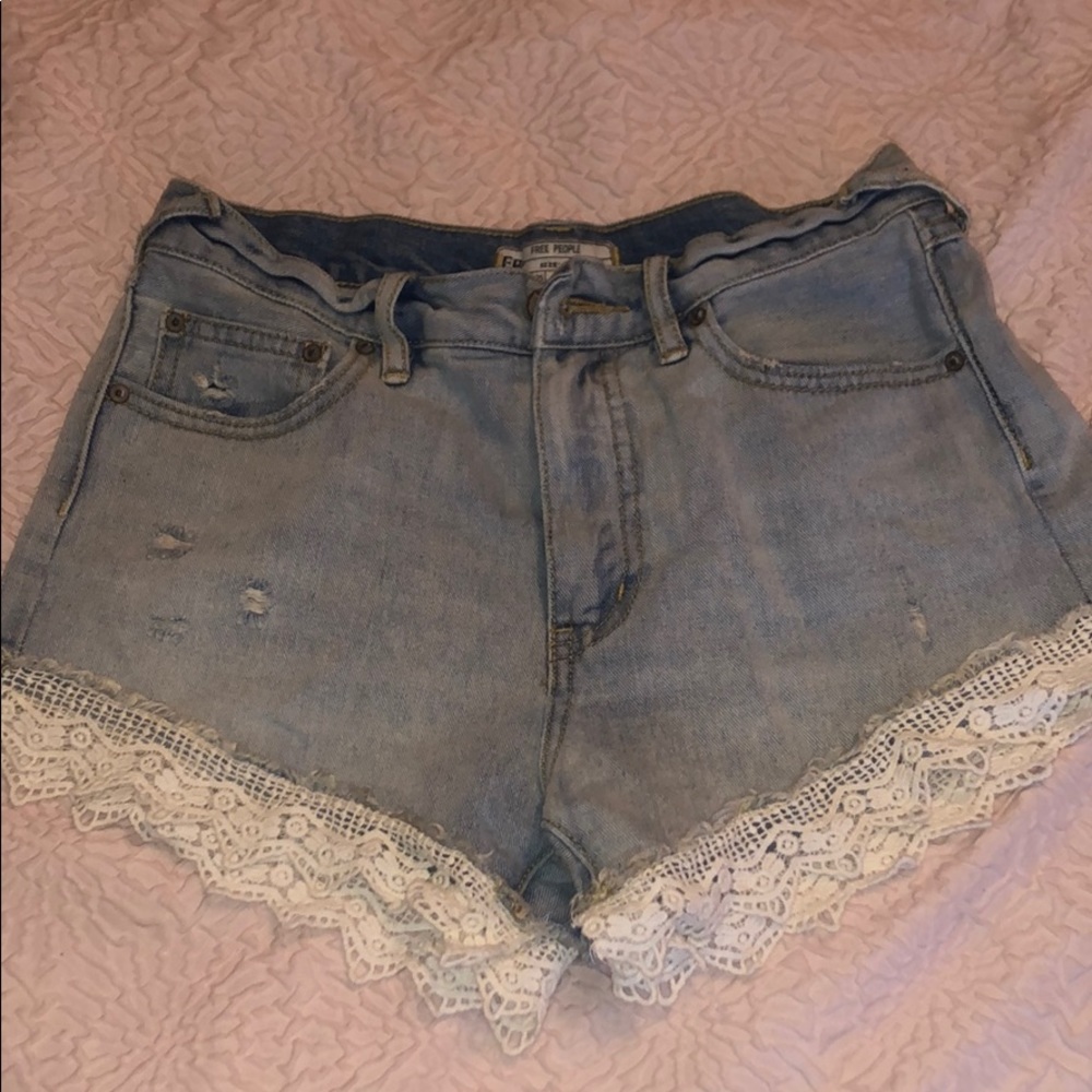 Free people high waisted shorts